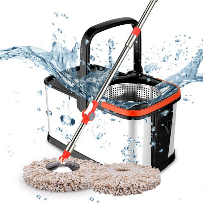 프리미엄 올스틸 통돌이 밀대걸레 물걸레청소기, ▶쇼핑맛집_지금바로선택하세요, 단품, 1개