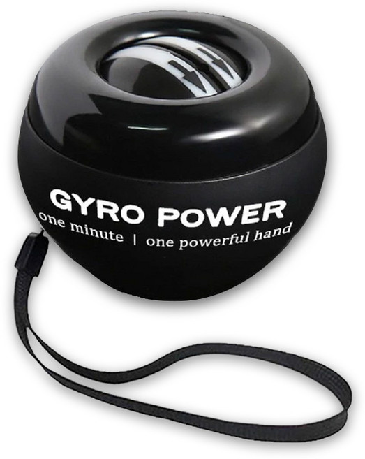 GYRO POWER 腕力球 腕力訓練器, 黑金剛-自啟無燈款, 1個