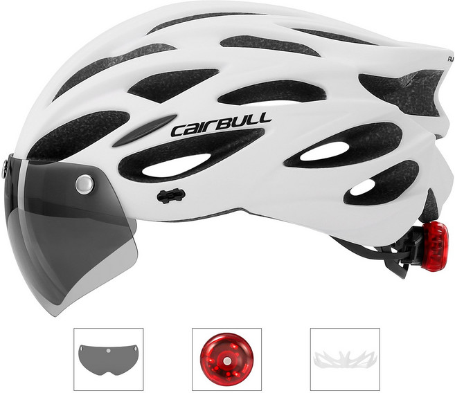 【無品牌】- 運動休閒通勤多功能公路山地自行車騎行頭盔, 白色