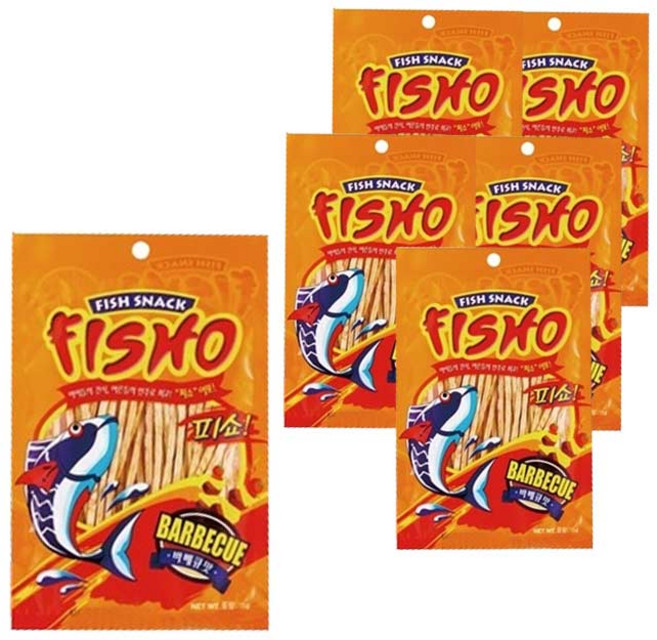 피쇼 어포 바베큐향, 15g, 6개