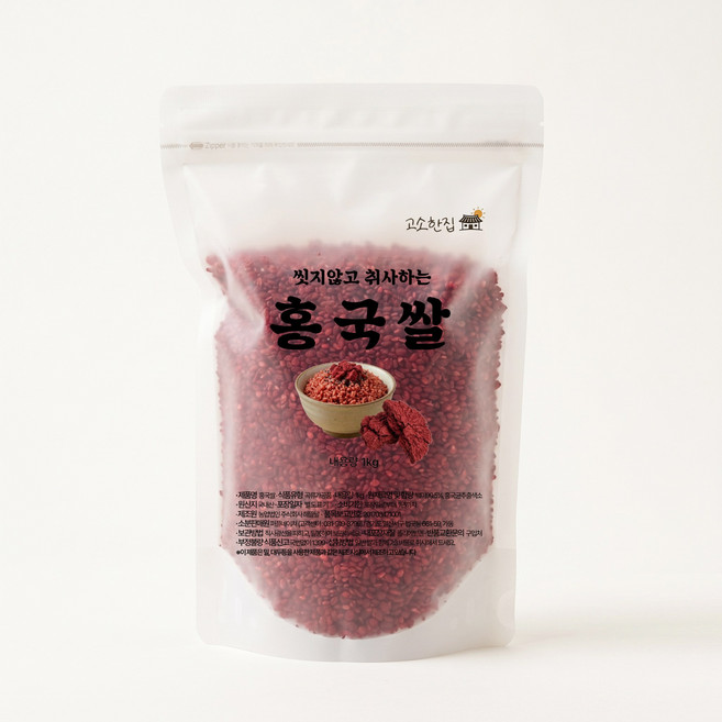 고소한집 홍국쌀 국내산 최근제조, 1팩, 1kg