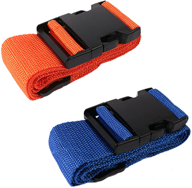 보급형 일자형 캐리어벨트 보급형 가방이름표 케리어 벨트 고정끈-총길이165CM