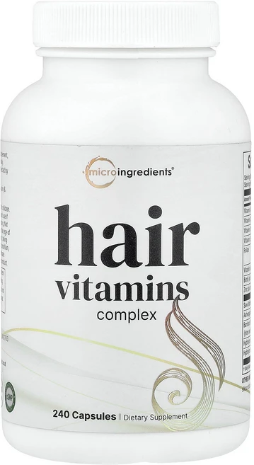 마이크로 인그리디언츠 Micro Ingredients 헤어 비타민 복합체 캡슐 240정123475원산지:기타, 마이크로 인그리디언츠 Micro Ingredients,, 1개, 240정 - 쿠팡