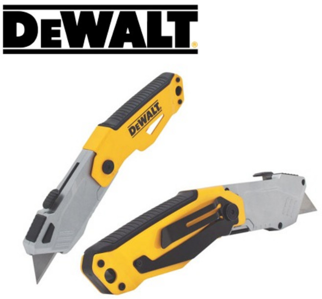 디월트 유틸리티칼 DWHT10261 다용도 캠핑 나이프 커터칼 추가칼날 포함 오토로딩 커터칼, 1