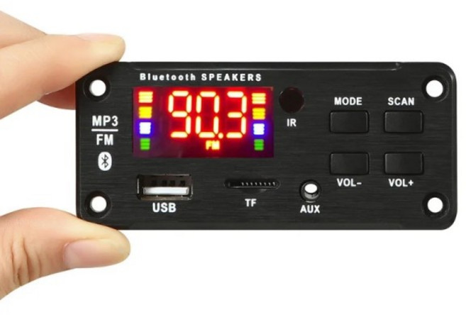 225W 증폭기 MP3 플레이어 디코더 보드 5V-18V 블루투스 자동차 FM 라디오 모듈 지원 USB AUX 3.5 WMA