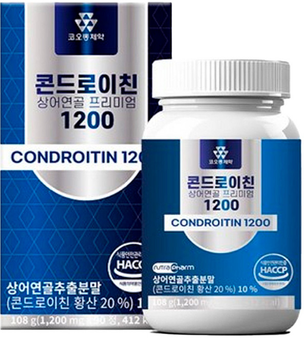뉴 코오롱제약 콘드로이친 상어연골 프리미엄 1200 1200mg 90정, 1개