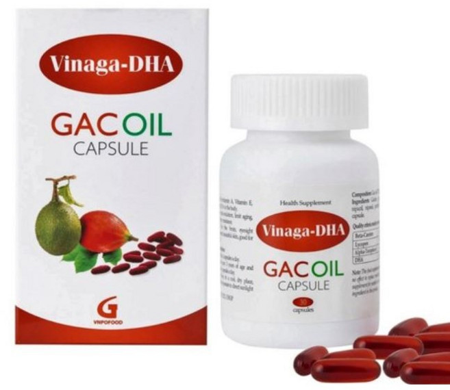 베트남 비나가 게욱 걱오일 VINAGA DHA 30정 6통 해외수출용 고함량 180정, 6개