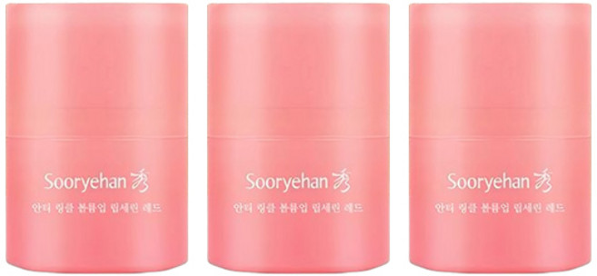 수려한 안티 링클 볼륨업 립세린 레드 15ml x3, 3개