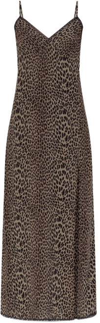 쟈딕앤볼테르 레오파드 프린트 슬립 드레스