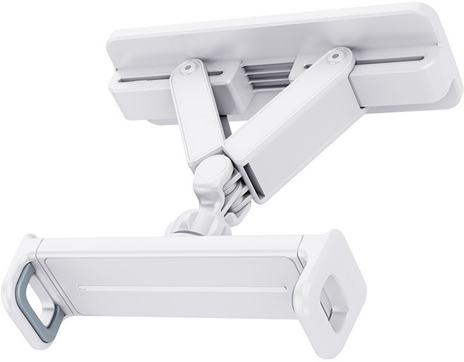 PZOZ 접이식 태블릿 PC 벽면 거치대 360도 회전 조절 접착식 욕실 주방 벽면 좋은 물건, 1개, 흰색(8-13인치)