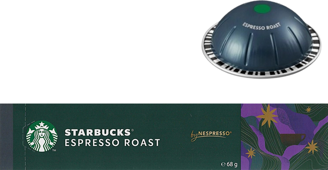 네스프레소 버츄오 캡슐 스타벅스 에스프레소 로스트, 6.8g, 10개입, 2개
