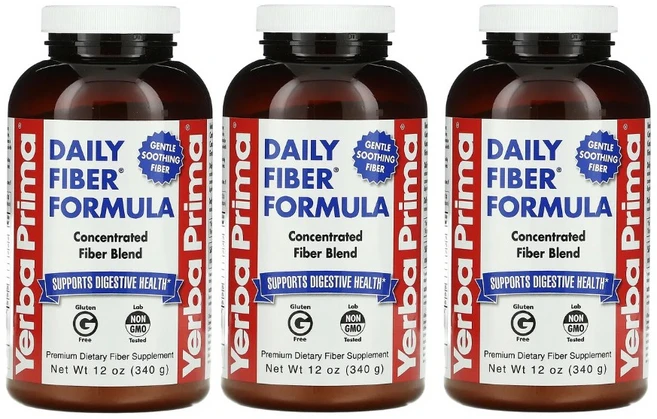 [2+1] 예르바 프리땡 프리마 데일리 식이섬유 340g 차전자피 아카시아검 귀리껍질 고약사 약들약 사과 펙틴 3통 - 쿠팡