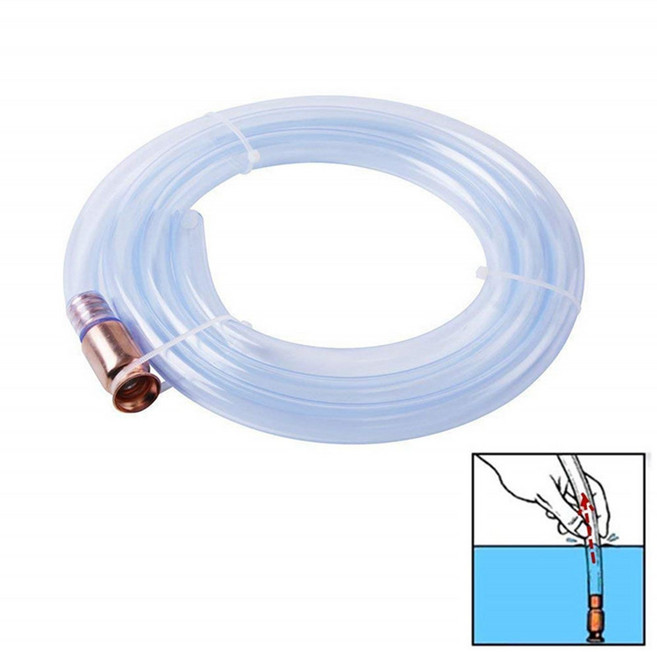 자동차 사이펀 호스 자체 프라이밍 투명한 연료 공급 가스용 펌핑 휴대용 이송, 01 2.5m