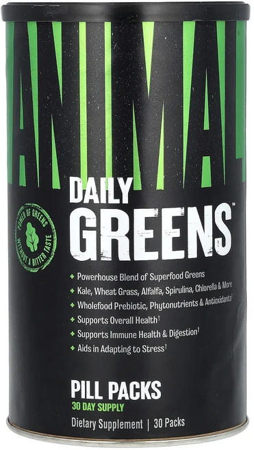 절실히 몸관리가필요한시기 Animal Daily Greens 알약 팩 30팩 프리미엄할인상품입니다 - 쿠팡