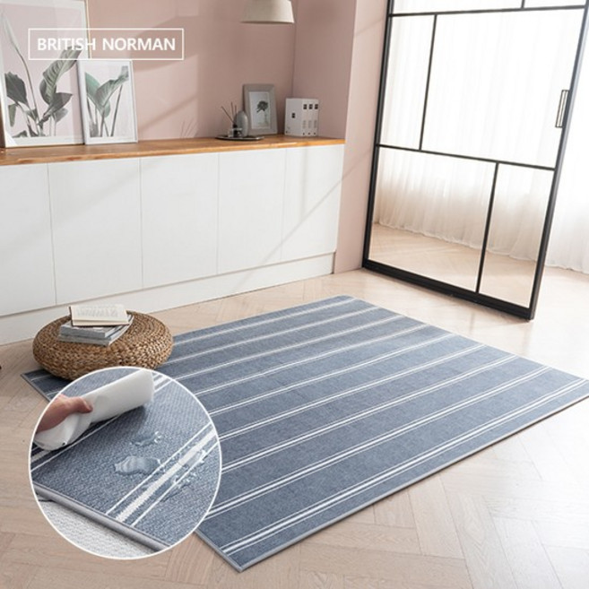 브리티쉬노만 빈티지 스트라이프 항균 방수 러그 특대형
