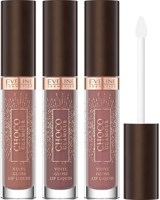 [공식수입] 에블린 비닐글로 립 리퀴드 (글로스+립스틱), 1개, 4.5ml, 초코글래머 립 리퀴드 색상 3종 - 쿠팡