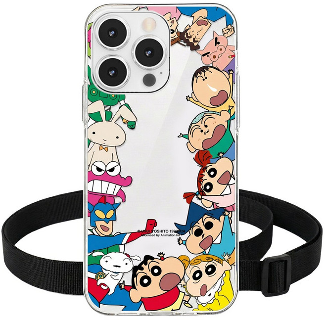 짱구 케이스 목걸이 스트랩 아이폰 X 11 12 13 14 15 16 SE2 미니