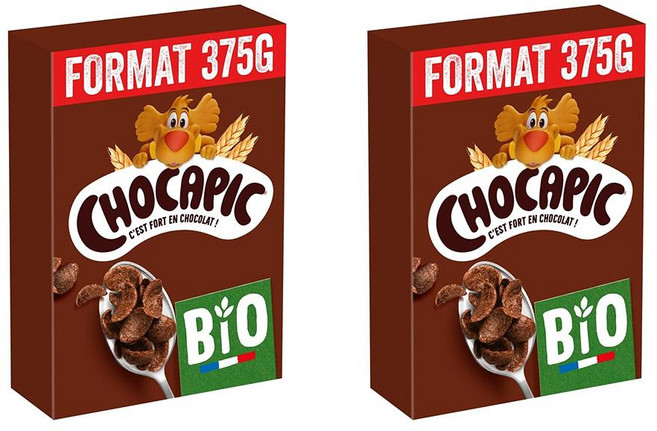 NESTLE Chocapic 시리얼 375g 2팩 NESTLE Organic Chocapic Chocolate Cereal, -