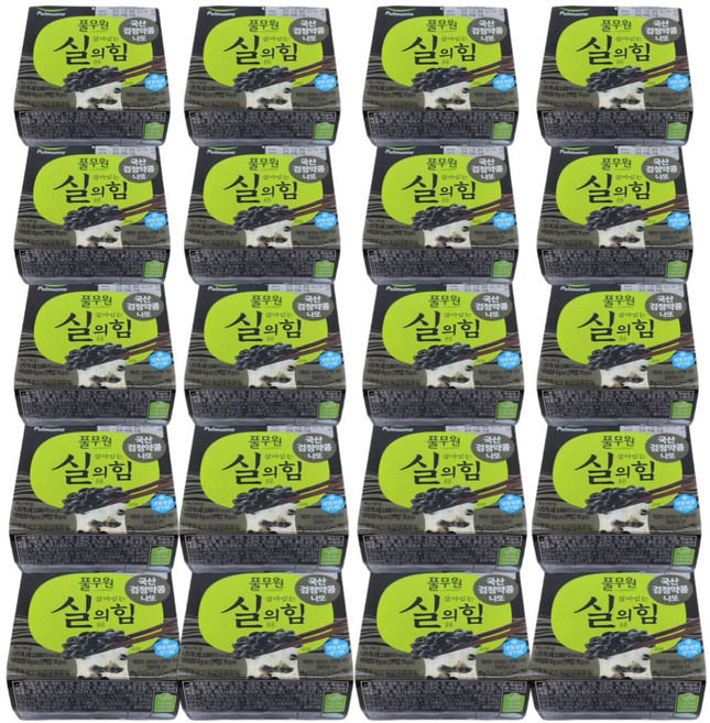 (풀무원) 살아있는 실의 힘 특등급 국산검정약콩나또, 49.5g, 40개, 49.5g