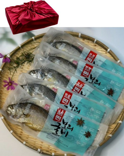 [수라굴비] 명품 영광굴비 선물세트 10미 20미 국내산100% 법성포 참조기, 1세트, 31cm 보리굴비(5미)