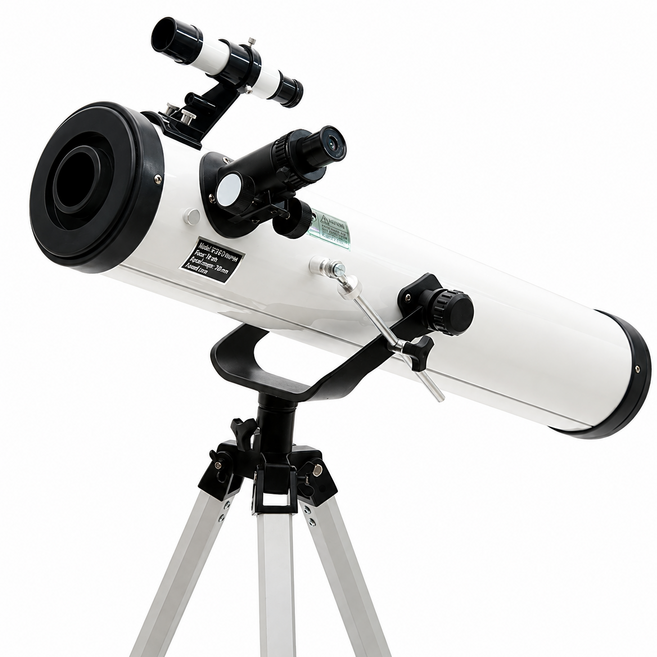 7위 - 천체망원경 고배율 반사식 76mm 대구경 700mm 초점거리 어린이 입문용 우주 관측 삼각대 세트, 1개, 