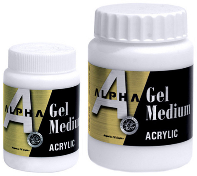 알파 골드 수성 아크릴 보조제 겔미디엄 500ml
