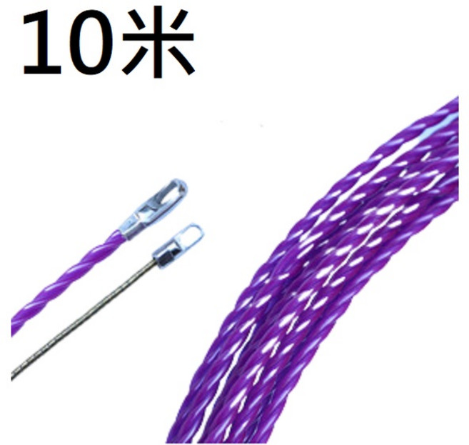 電工穿線器 穿管器 電線拉線器 工業穿線器 導線器 換線器, 1個, 10米