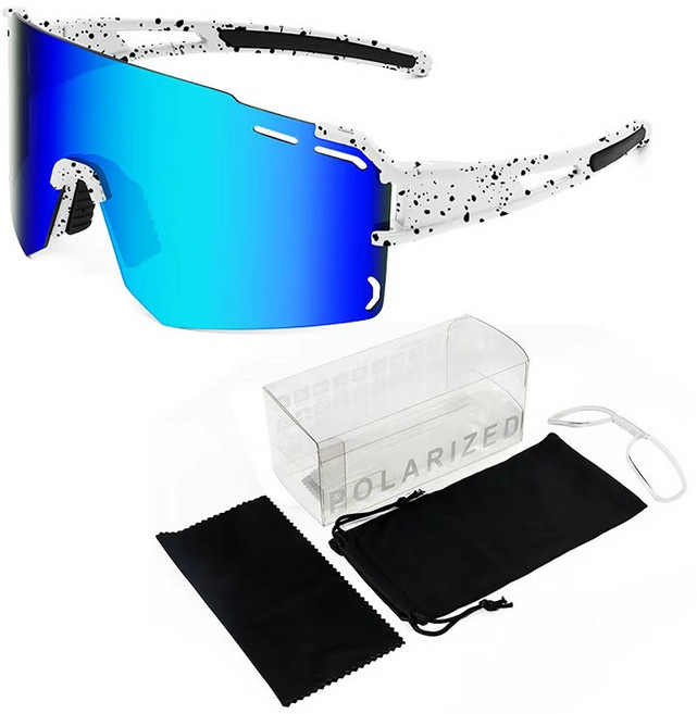 騎行登山戶外運動偏光防風護目眼鏡, 1個, 如圖所示