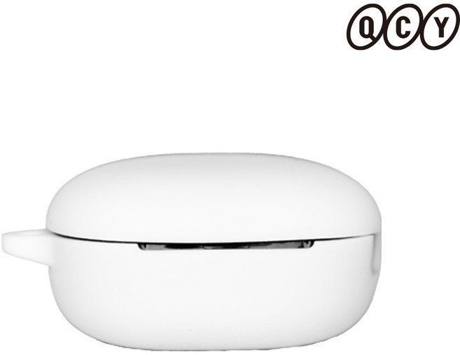QCY HT16 멜로버즈 실리콘 케이스, 화이트, 화이트, 1개