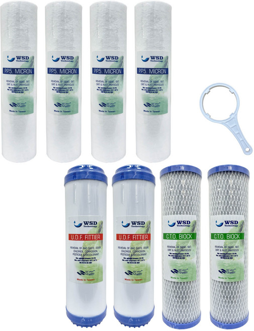WSD 濰思德 淨水器濾芯 去除雜質泥沙 提升飲用水品質 確保家人健康, 1個, 前置三道