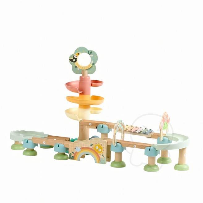 실로폰길 구슬굴리기원목 구슬트랙 장난감 구슬완구