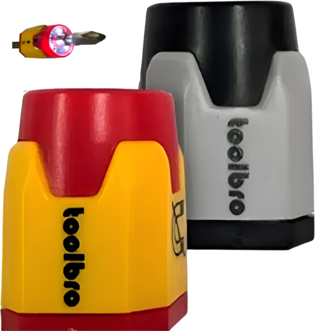 툴브로 LED 자화기 TB-MG-01 울트라 초강력 비트자석 마그링 라이트 랜턴 공구브라더스, 레드