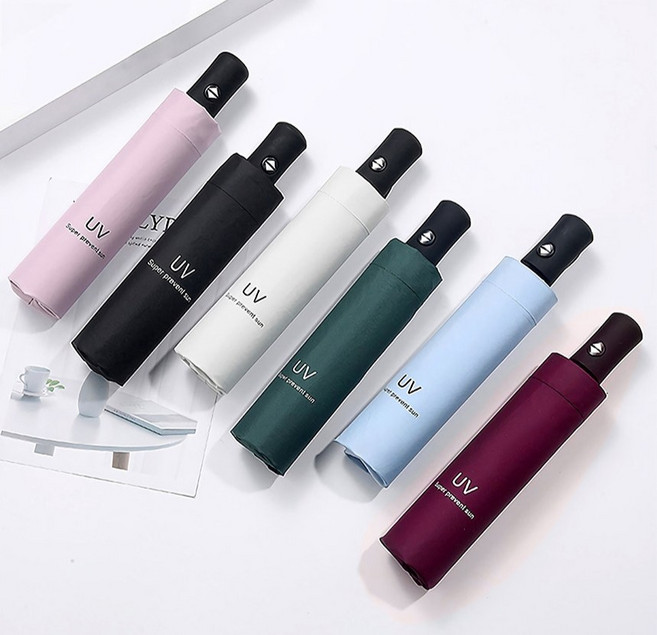 자동우산 예쁜 3단 암막 우산