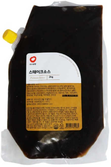 공방 스테이크 소스 냉장 2kg, 1개