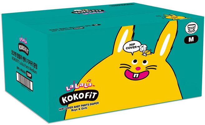 코코핏 랄랄라 팬티형 기저귀 중형(공용), 중형(M), 120매