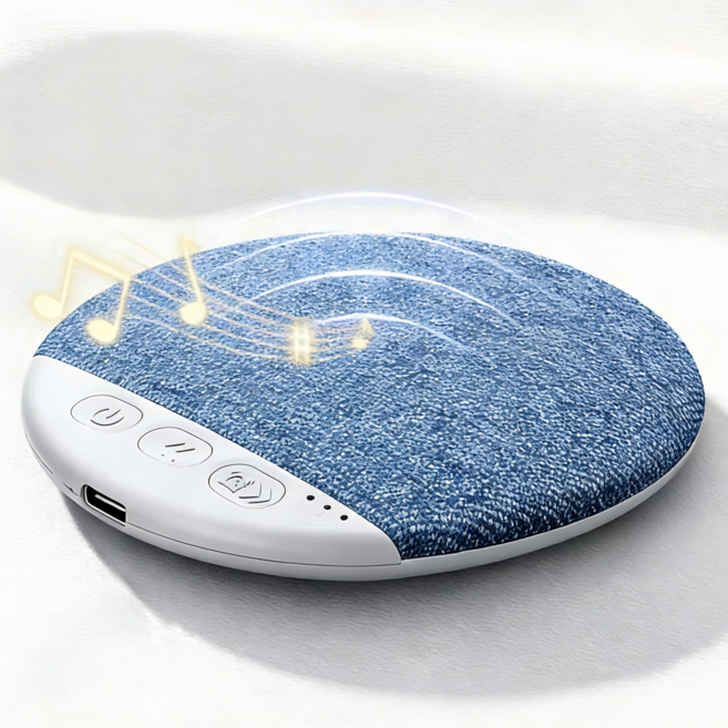 DelightZone 백색소음기 수면 블루투스 스피커 베개스피커 휴대용 미니 스피커 고음질 화이트 노이즈, 블루, X3 Pro