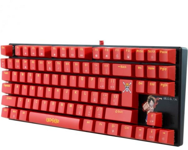 TKL 유선 기계식 키보드 원피스 러피 터치 브라운 안티 고스팅 PC Mac PS5 스위치 Xbox Series XSQWERTY원피스 키보드와 호환 가능, One Piece Keyboard