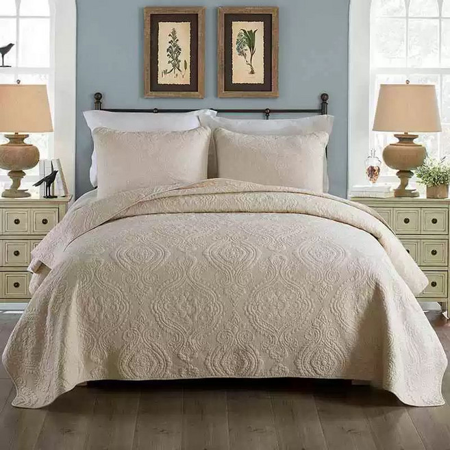 양면 베드 순면 이브리다, 마스터드 베이지 B