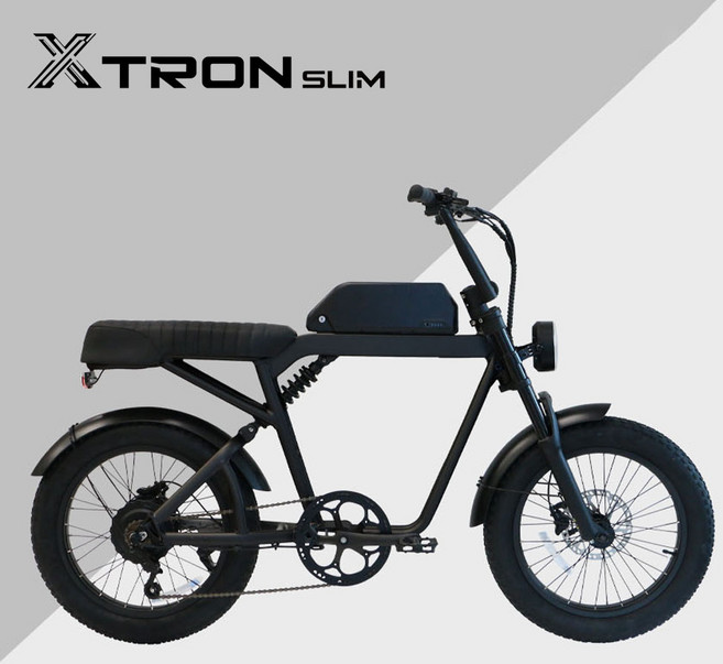 2025 퀄리스포츠 엑스트론 슬림 20인치 48V 500W 자토바이형 전기자전거 삼성배터리, 블랙