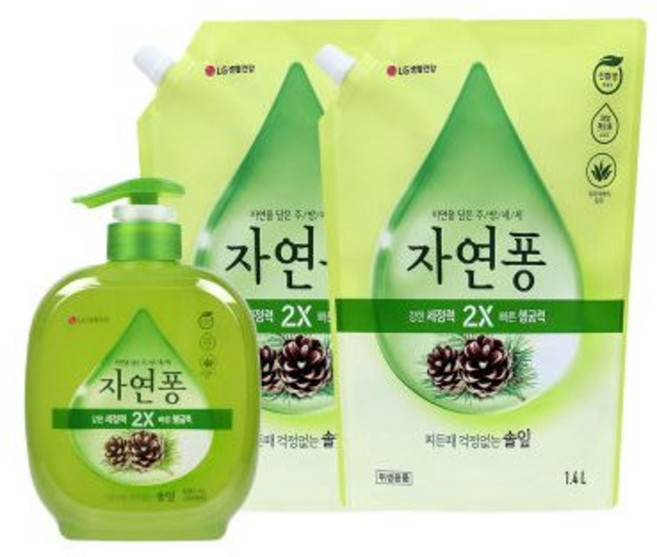 자연퐁 솔잎 DP 490mL+ 리필1.4L 2개 .
