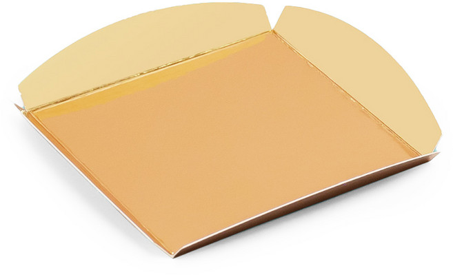 조각케이크 사각 포장 빵받침 조각케익 받침 금지 금색, 50세트