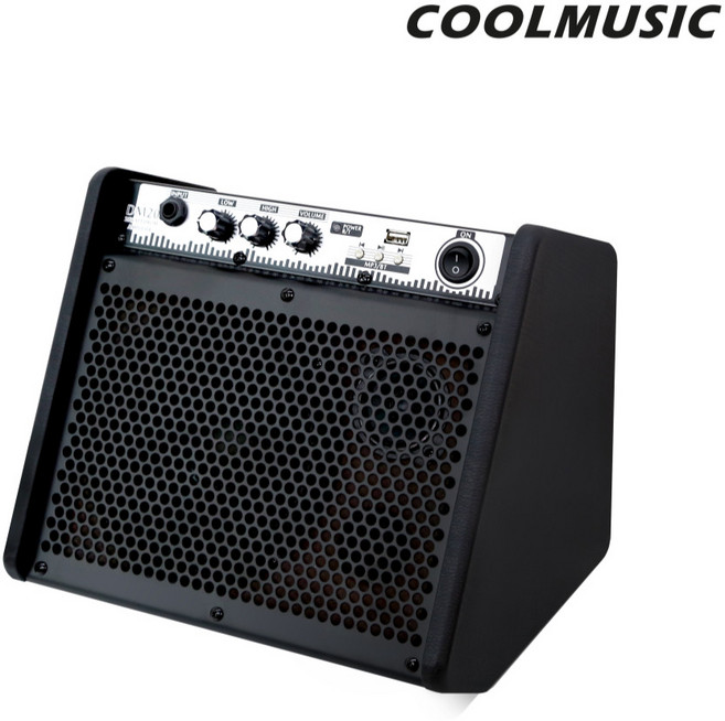 COOLMUSIC 블루투스 전자드럼앰프 쿨뮤직 DM20 다용도앰프 USB재생기능 키보드 건반 앰프, 1개
