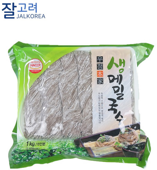 생메밀국수 1kg 우정본가, 1개