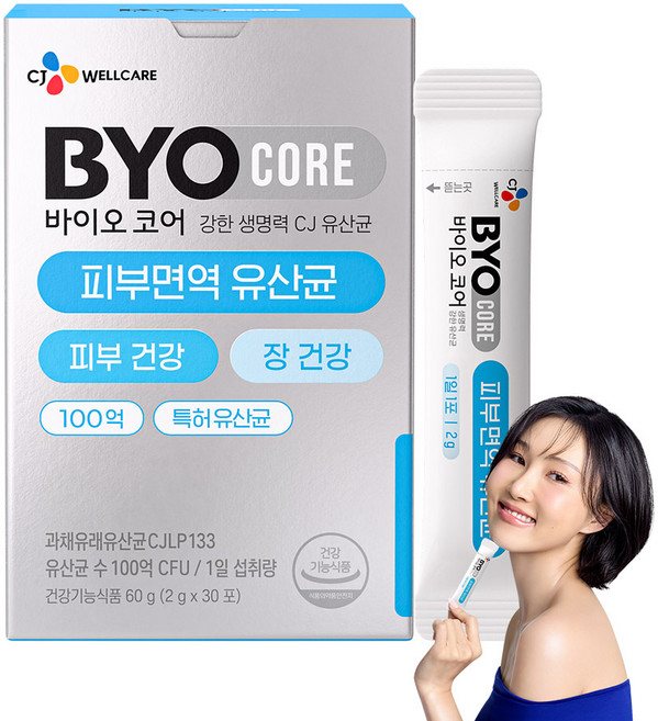 BYO 코어 피부면역 유산균 30p, 60g, 1개