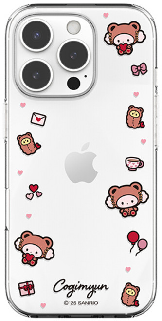산리오 베어코스튬 갤럭시 아이폰 투명 젤리 케이스