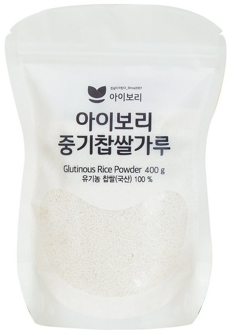 [세척완료]아이보리 중기찹쌀가루_토핑메이트 중후기큐브만들기, 1개, 400g