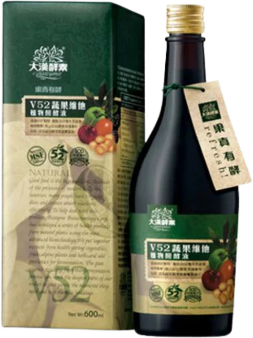 V52蔬果維他植物醱酵液 600ml, 1瓶