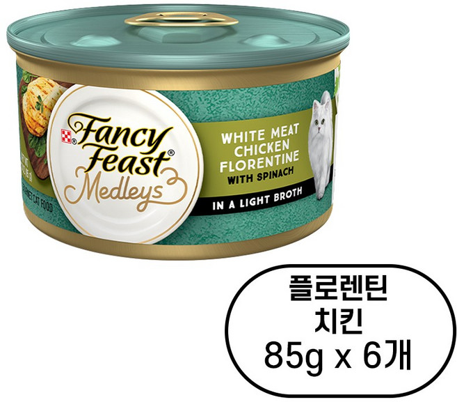 팬시피스트 메들리 엘레강트 플로렌틴 치킨 85g x 6개, 닭