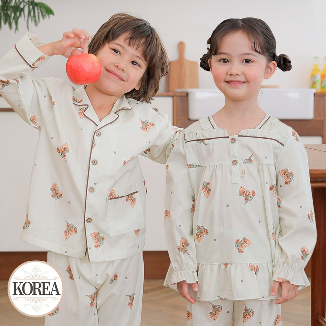 아동 잠옷 세트 실내복 코지베어(면)