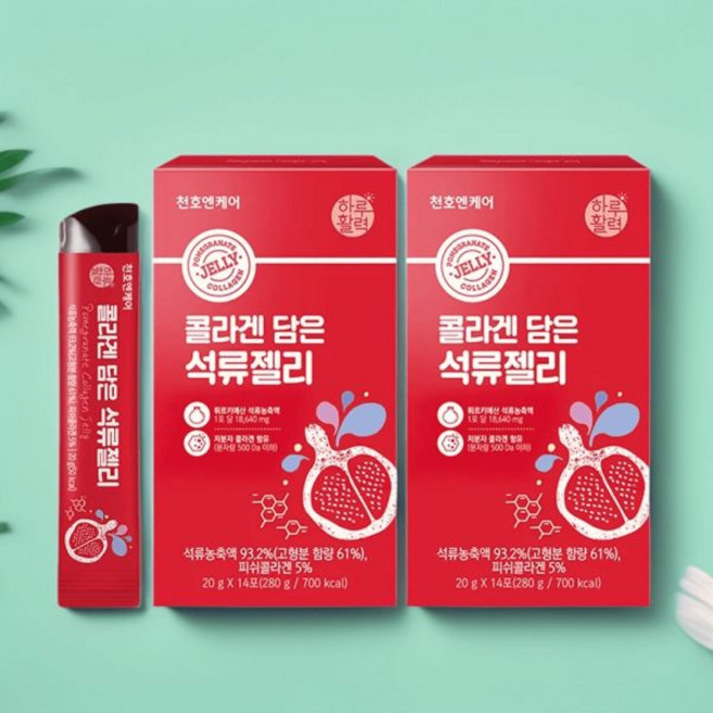 천호엔케어 콜라겐 담은 석류젤리 14포 2개 저분자 석류농축액 영양가득 이너뷰티 본품 597327, 천호엔케어 콜라겐 담은 석류젤리 14포 2개 저분자 석, 14